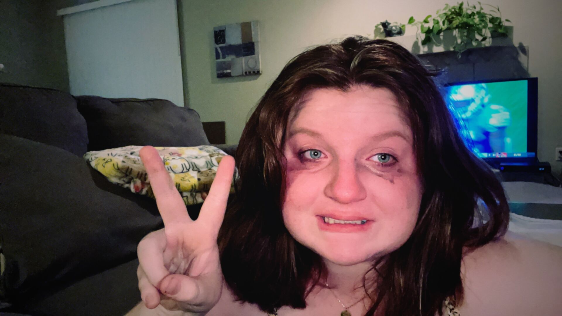 Teagan crying